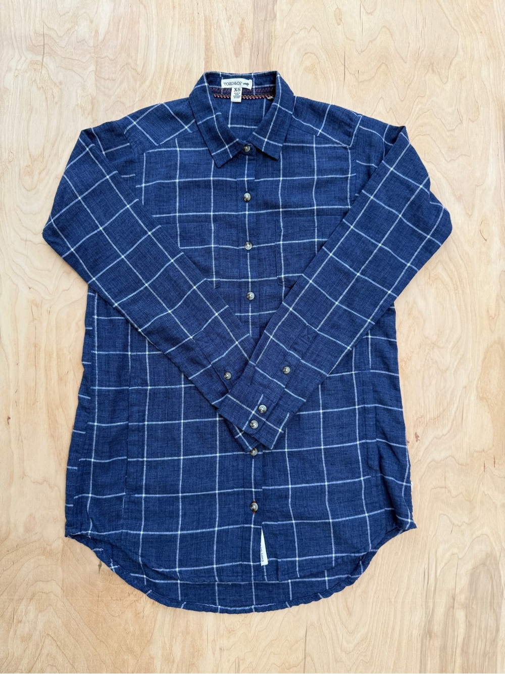 Toad&Co Women’s Cairn Chore Flannel Shirt. Side Pockets! XS. GREAT colour!